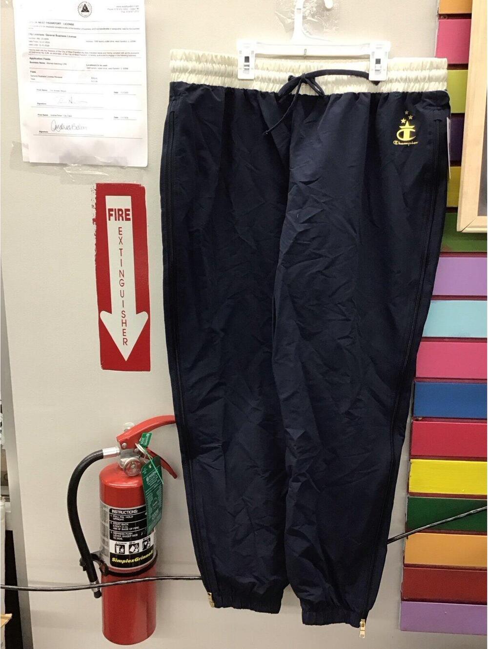 Champion women’s gold medal side zip pant XXL navy Winter Olympics new